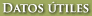 Datos �tiles