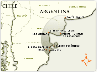 Corredor de Las Playas de la Patagonia