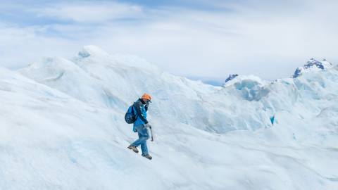 Caminata sobre el hielo