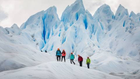 El glaciar a nuestros pies